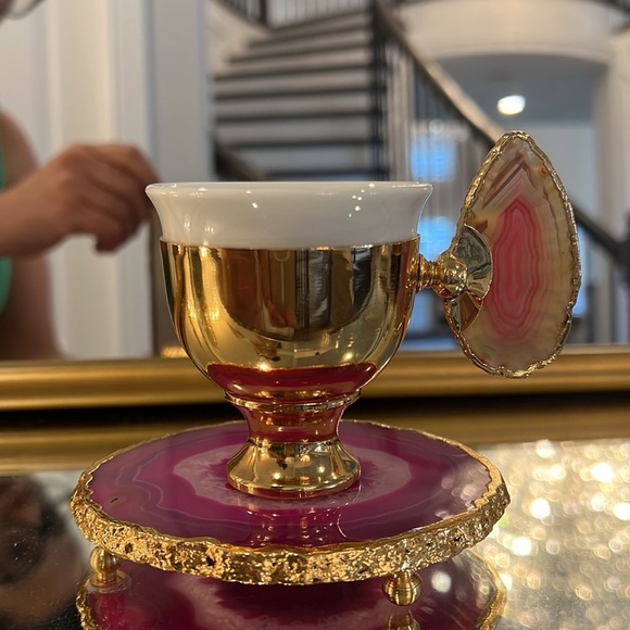 NWOT HANDMADE ESPRESSO CUP AND SAUCER . - Picture 13 of 17